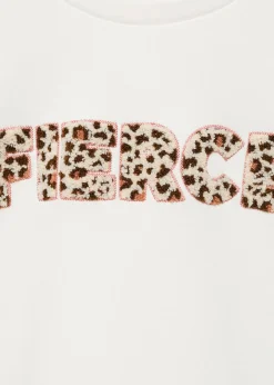 Dzieci MANGO Bluzy*Bluza bawełniana z haftem