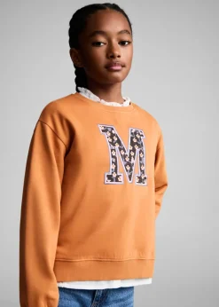 Dzieci MANGO Bluzy*Bluza bawełniana z haftem