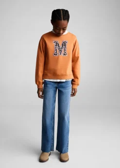 Dzieci MANGO Bluzy*Bluza bawełniana z haftem