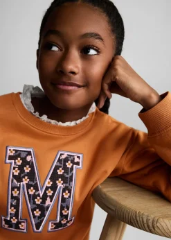 Dzieci MANGO Bluzy*Bluza bawełniana z haftem