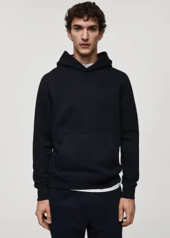 MANGO Bluzy*Bluza bawełniana z kapturem regular fit