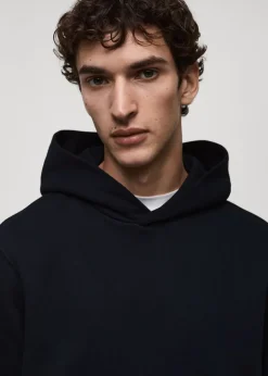 MANGO Bluzy*Bluza bawełniana z kapturem regular fit