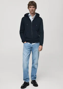 MANGO Bluzy*Bluza bawełniana z kapturem na zamek