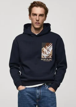 MANGO Bluzy*Bluza bawełniana z nadrukiem