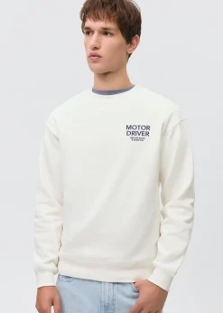 MANGO Bluzy*Bluza bawełniana z nadrukowanym napisem