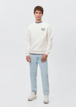 MANGO Bluzy*Bluza bawełniana z nadrukowanym napisem