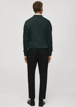 MANGO Bluzy*Bluza bawełniana z wyhaftowanym napisem