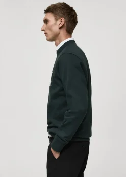 MANGO Bluzy*Bluza bawełniana z wyhaftowanym napisem