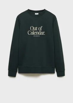 MANGO Bluzy*Bluza bawełniana z wyhaftowanym napisem