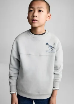 Dzieci MANGO Bluzy*Bluza bawełniana ze wzorem