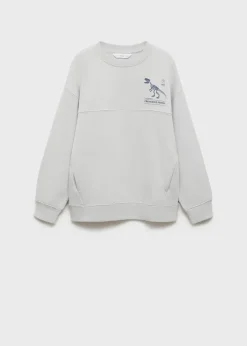 Dzieci MANGO Bluzy*Bluza bawełniana ze wzorem