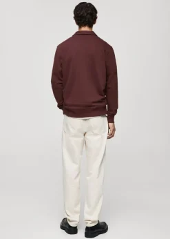 MANGO Bluzy|Koszulki Polo*Bluza polo bawełniana regular fit