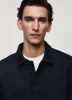 MANGO Bluzy|Koszulki Polo*Bluza polo bawełniana regular fit