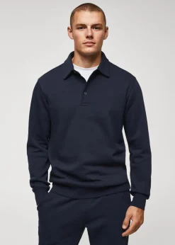 MANGO Bluzy|Koszulki Polo*Bluza polo z bawełny