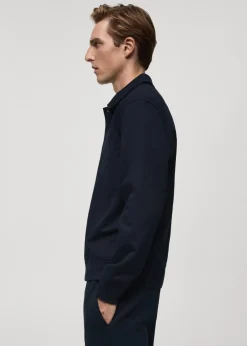 MANGO Bluzy|Koszulki Polo*Bluza polo z mieszanki bawełny