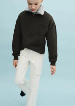 Dzieci MANGO Bluzy*Bluza szydełkowy detal