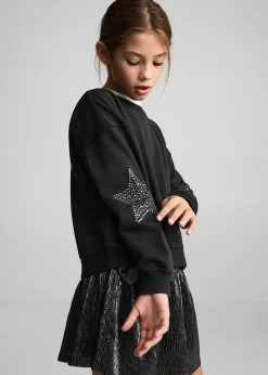 Dzieci MANGO Bluzy*Bluza w gwiazdki