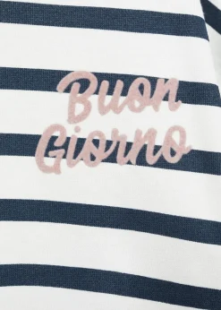 Dzieci MANGO Bluzy*Bluza w pasy z tekstem