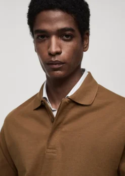 MANGO Bluzy|Koszulki Polo*Bluza w stylu polo z 100% bawełny