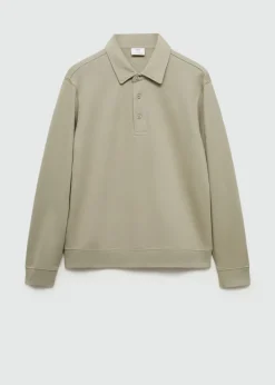 MANGO Bluzy|Koszulki Polo*Bluza w stylu polo z 100% bawełny