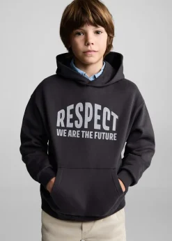 Dzieci MANGO Bluzy*Bluza z kapturem i nadrukiem