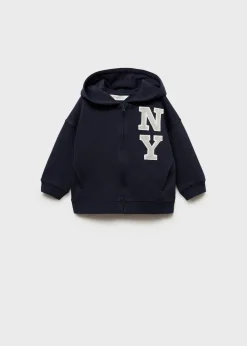 Dzieci MANGO Bluzy*Bluza z kapturem i nadrukiem