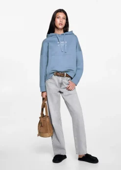 MANGO Bluzy*Bluza z kapturem i nadrukiem