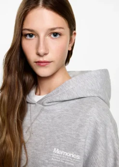 MANGO Bluzy*Bluza z kapturem i nadrukiem