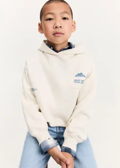 Dzieci MANGO Bluzy*Bluza z kapturem i nadrukiem