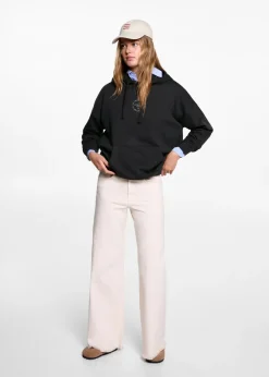 MANGO Bluzy*Bluza z kapturem i nadrukiem