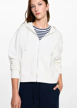 MANGO Bluzy*Bluza z kapturem i suwakiem