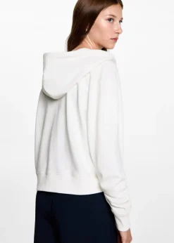 MANGO Bluzy*Bluza z kapturem i suwakiem