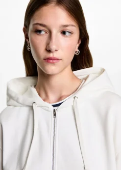 MANGO Bluzy*Bluza z kapturem i suwakiem