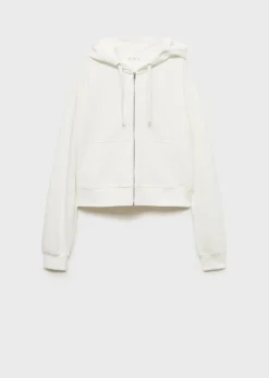 MANGO Bluzy*Bluza z kapturem i suwakiem