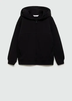 Dzieci MANGO Bluzy*Bluza z kapturem i suwakiem