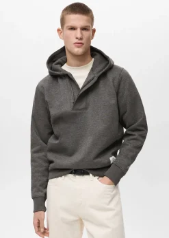 MANGO Bluzy*Bluza z kapturem i zapięciem na zamek