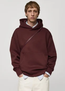 MANGO Bluzy*Bluza z kapturem relaxed fit