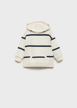 Dzieci MANGO Bluzy*Bluza z kapturem w paski