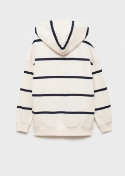 Dzieci MANGO Bluzy*Bluza z kapturem w paski