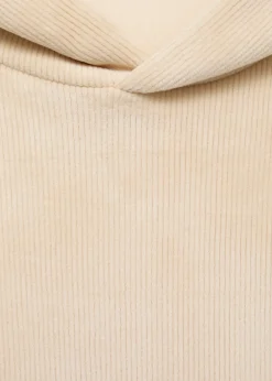 MANGO Bluzy*Bluza z kapturem ze sztruksu