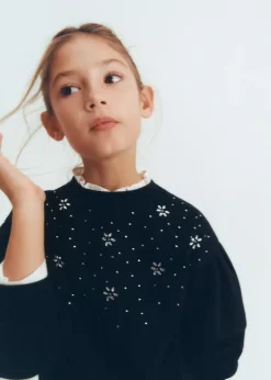 Dzieci MANGO Bluzy*Bluza z koralikami