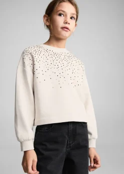Dzieci MANGO Bluzy*Bluza z koralikami