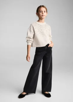 Dzieci MANGO Bluzy*Bluza z koralikami