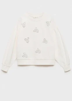 Dzieci MANGO Bluzy*Bluza z koralikami