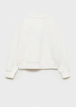 Dzieci MANGO Bluzy*Bluza z kwiatowym haftem