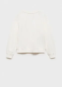 Dzieci MANGO Bluzy*Bluza z kwiatowym haftem