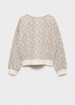 Dzieci MANGO Bluzy*Bluza z kwiatowym wzorem