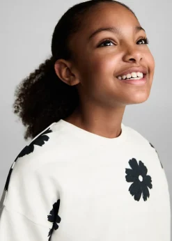 Dzieci MANGO Bluzy*Bluza z kwiatowym wzorem