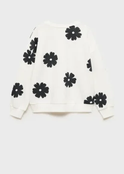 Dzieci MANGO Bluzy*Bluza z kwiatowym wzorem