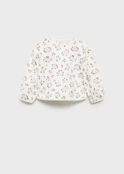Dzieci MANGO Bluzy*Bluza z kwiatowym wzorem